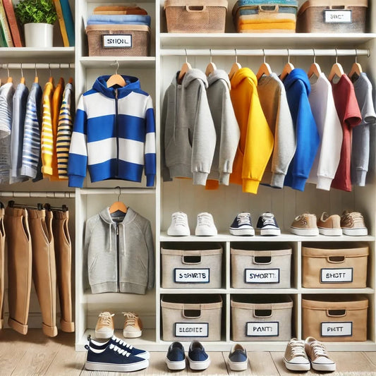 Come organizzare il guardaroba dei bambini