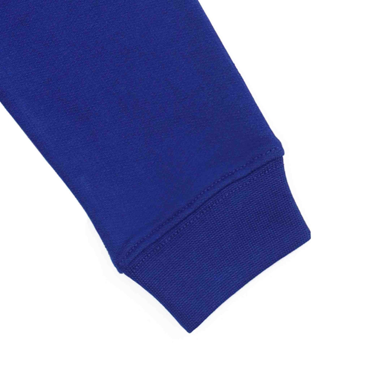 Felpa bambino blu elettrico con cappuccio e zip - Stampa sportiva 2-10 anni