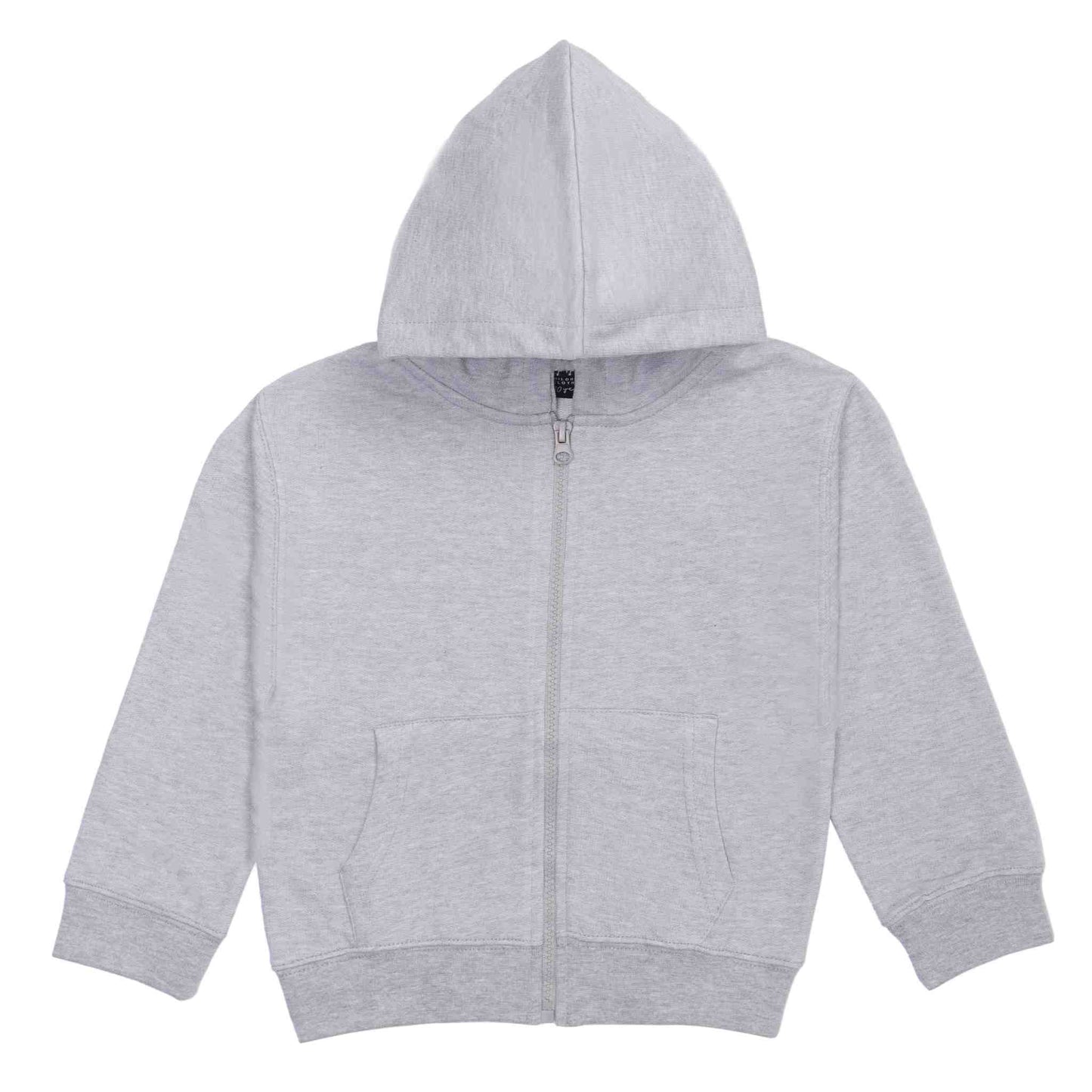 Felpa neonati basic French Terry con cappuccio e zip - Kit Scuola 3-24 mesi