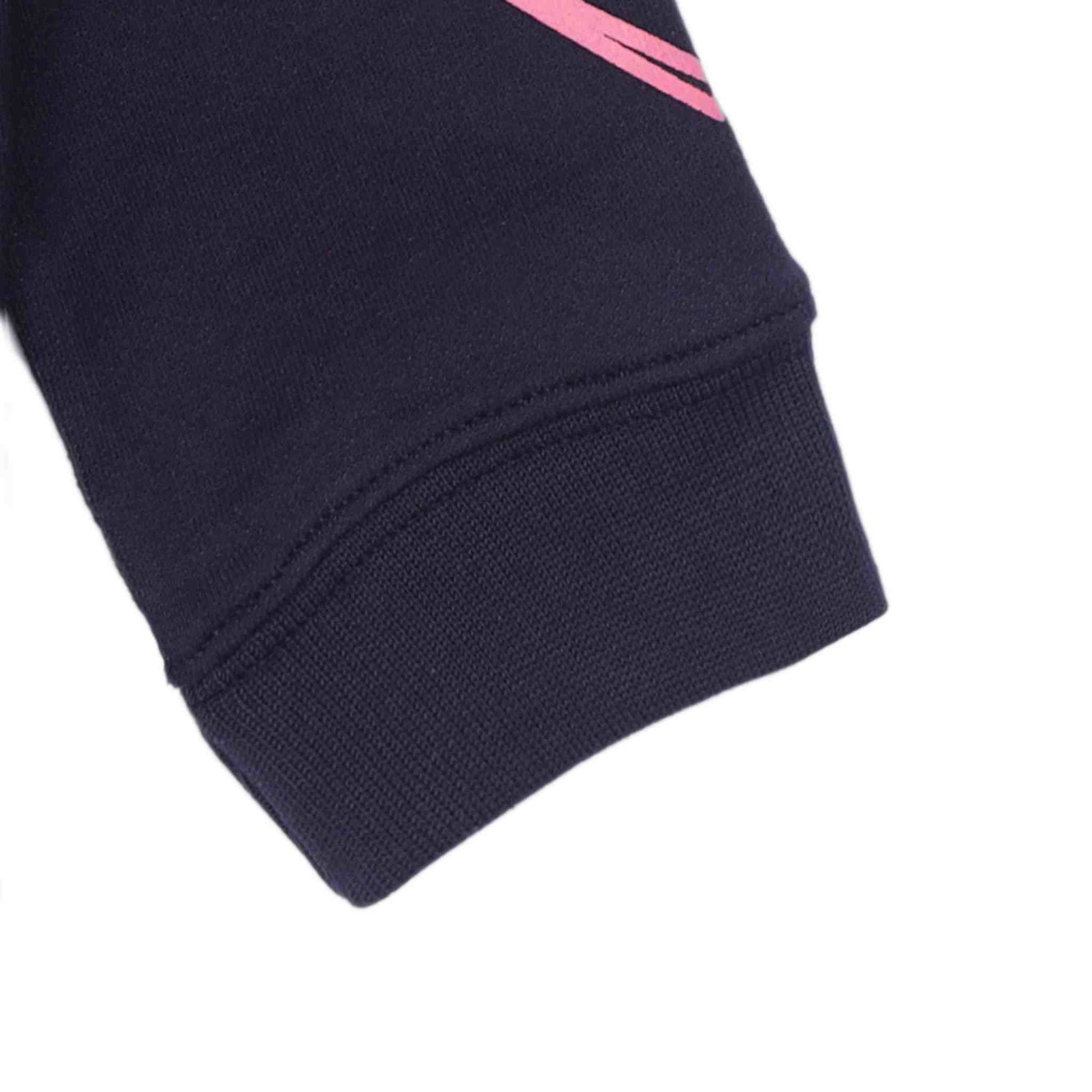 Dettaglio manica felpa bambina con cuore 2-10 anni