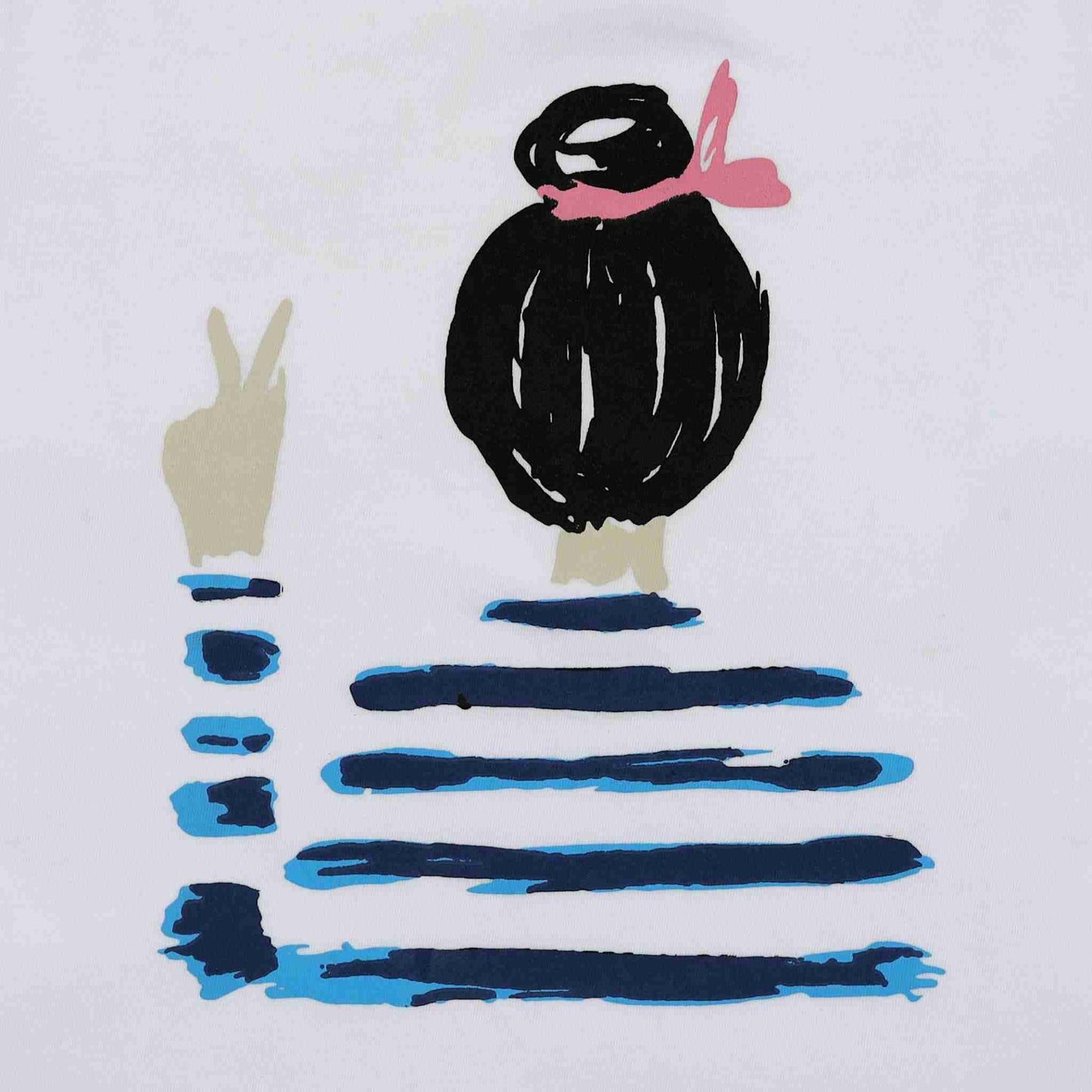 T-shirt Bambina con Stampa Ragazza - Taglie 2-10 Anni