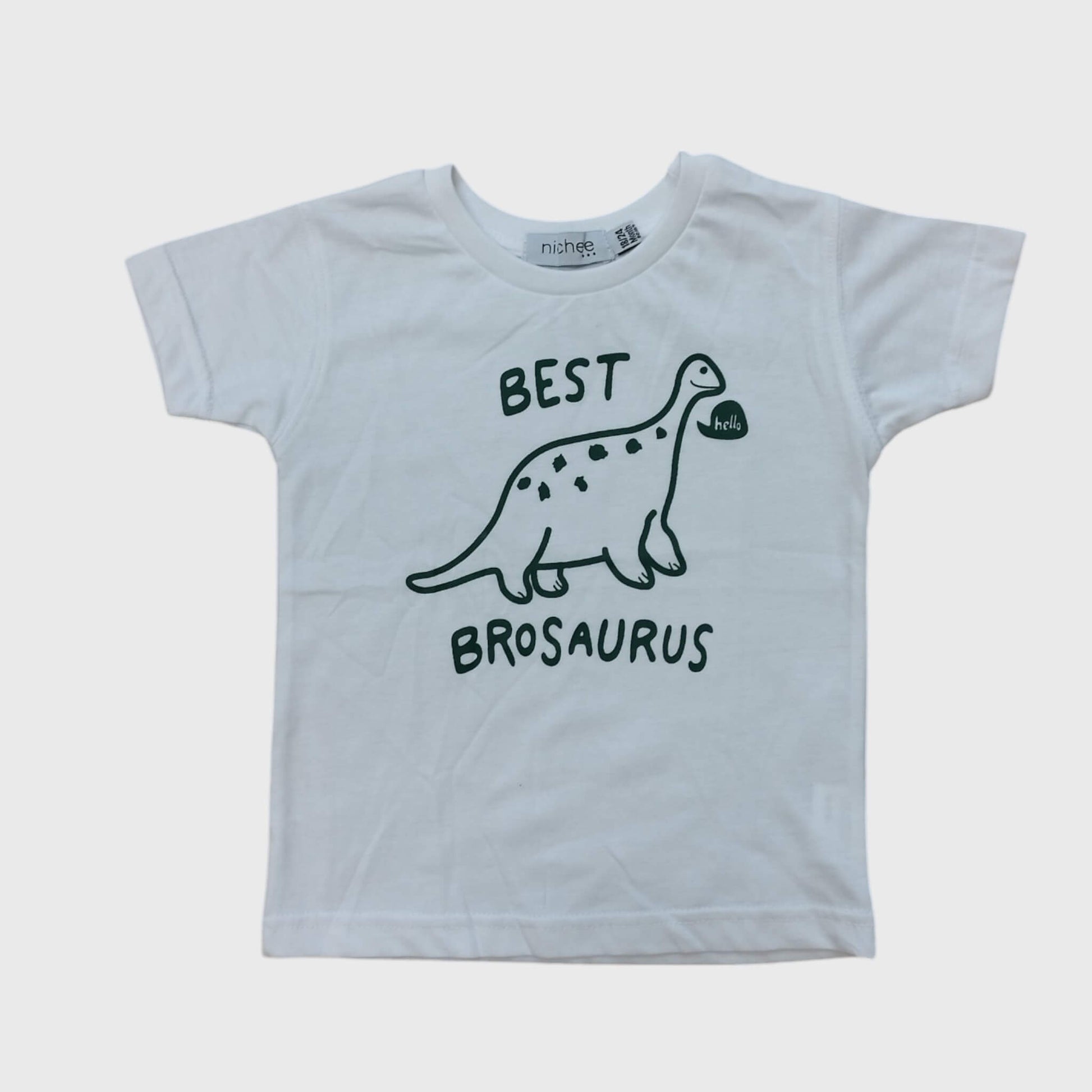 T-shirt Neonato e Bambino Manica Corta Dinosauro- 6 Mesi - 4 Anni
