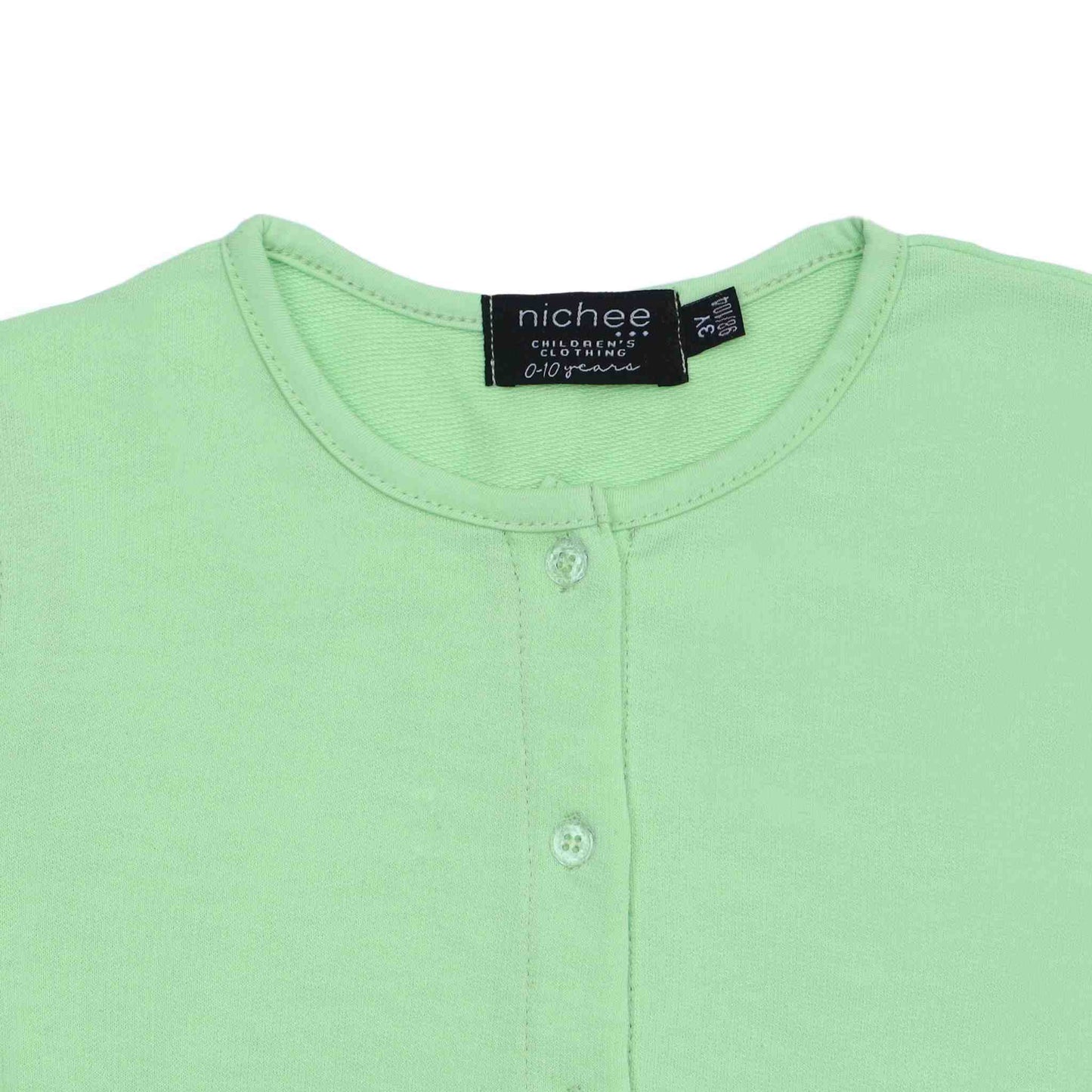 Cardigan unisex French Terry leggero con bottoni - mezza stagione 3 mesi-10 anni