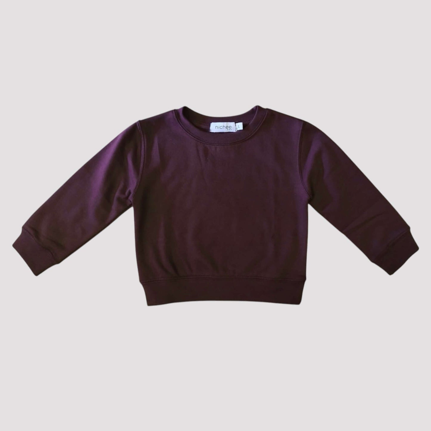 Felpa bambini girocollo basic - Nichee Children's Clothing 0 - 10 years - Abbigliamento bambini a Rovigo