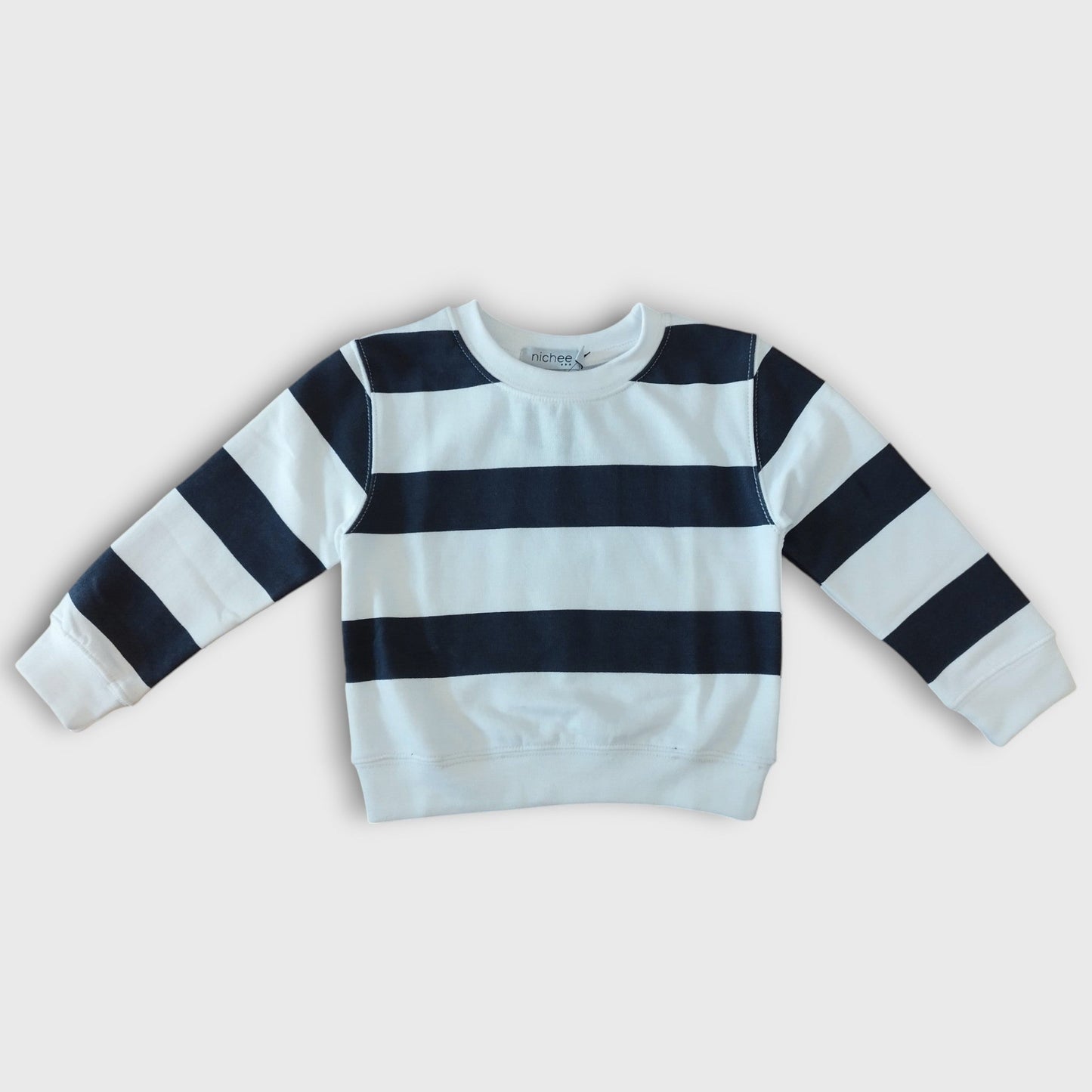 Felpa bambini unisex girocollo a righe - Nichee Children's Clothing 0 - 10 years - Abbigliamento bambini a Rovigo