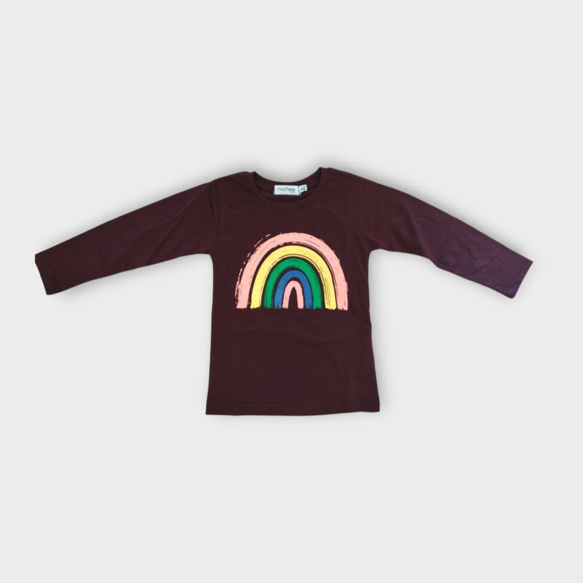 Maglia bambina manica lunga Arcobaleno - Nichee Children's Clothing 0 - 10 years - Abbigliamento bambini a Rovigo