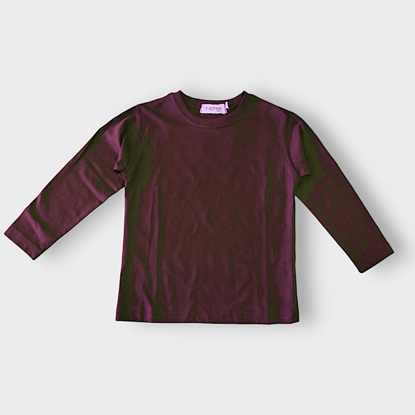 Maglia bambini manica lunga basic - modello unisex - Nichee Children's Clothing 0 - 10 years - Abbigliamento bambini a Rovigo