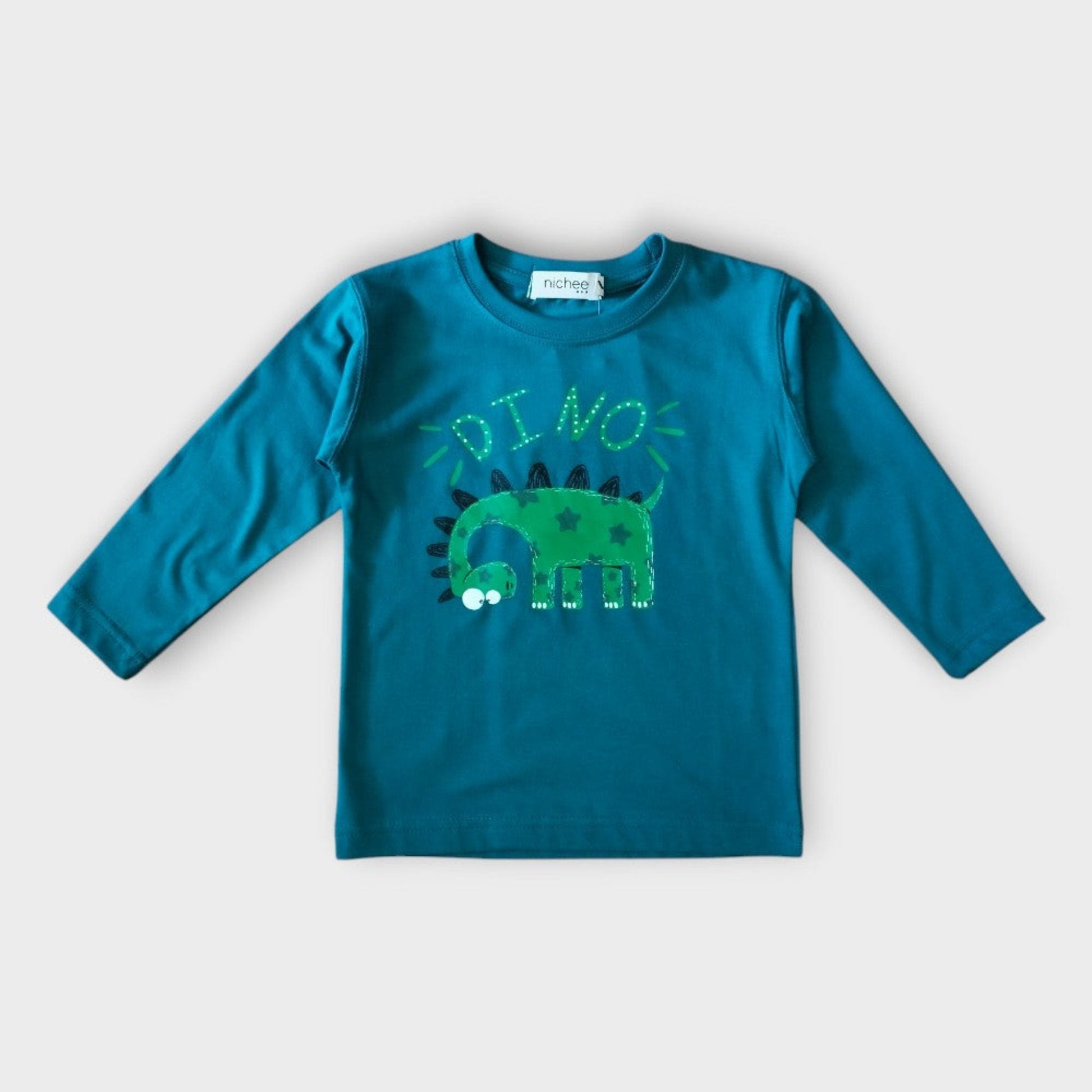 Maglia bambino manica lunga con stampa dinosauro - Nichee Children's Clothing 0 - 10 years - Abbigliamento bambini a Rovigo