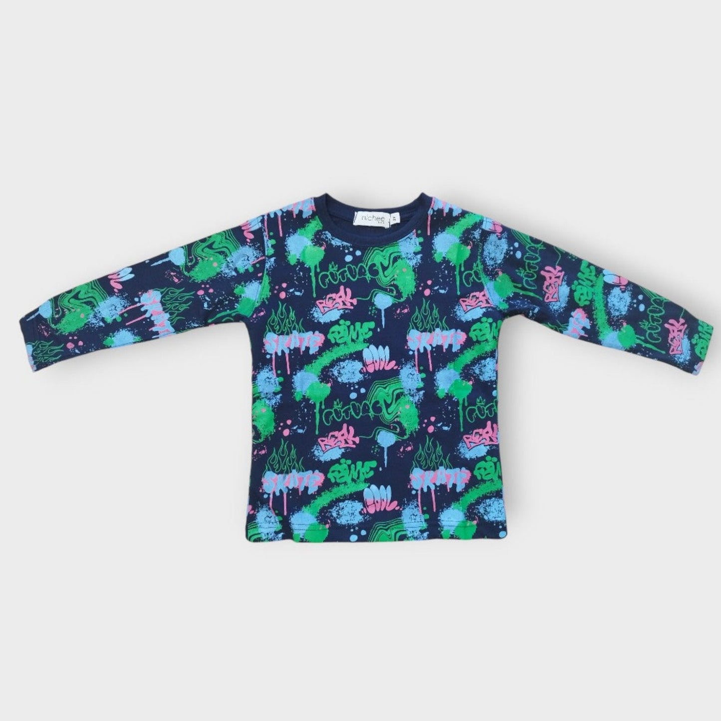 Maglia bambino manica lunga Graffiti - Nichee Children's Clothing 0 - 10 years - Abbigliamento bambini a Rovigo