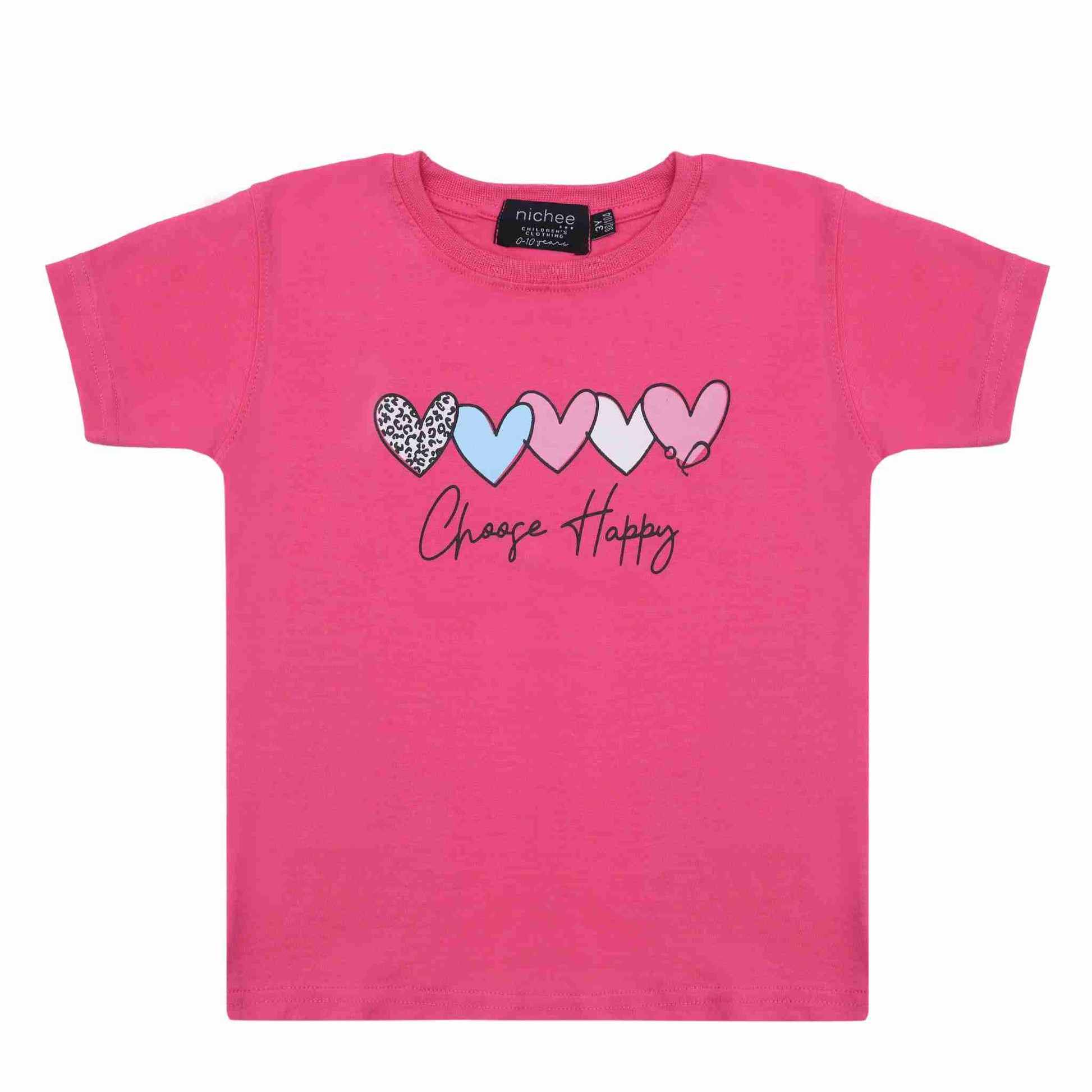 T-shirt girocollo a manica corta
Colore Rosa Shock con stampa
Taglie da 6 mesi a 4 anni
Vestibilità: Regular
Made in Pakistan