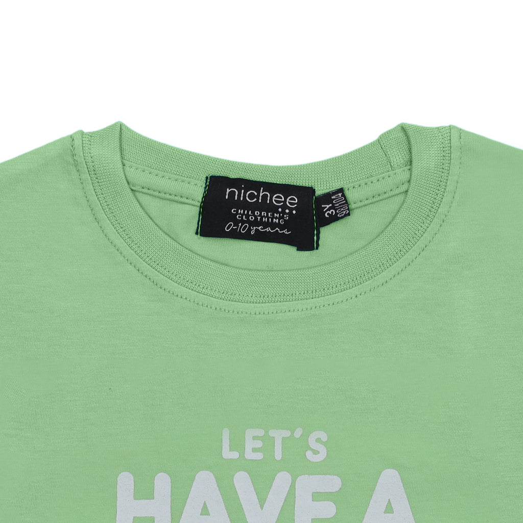 Maglietta Manica Lunga Bambini con Scritta - Jersey Policotone