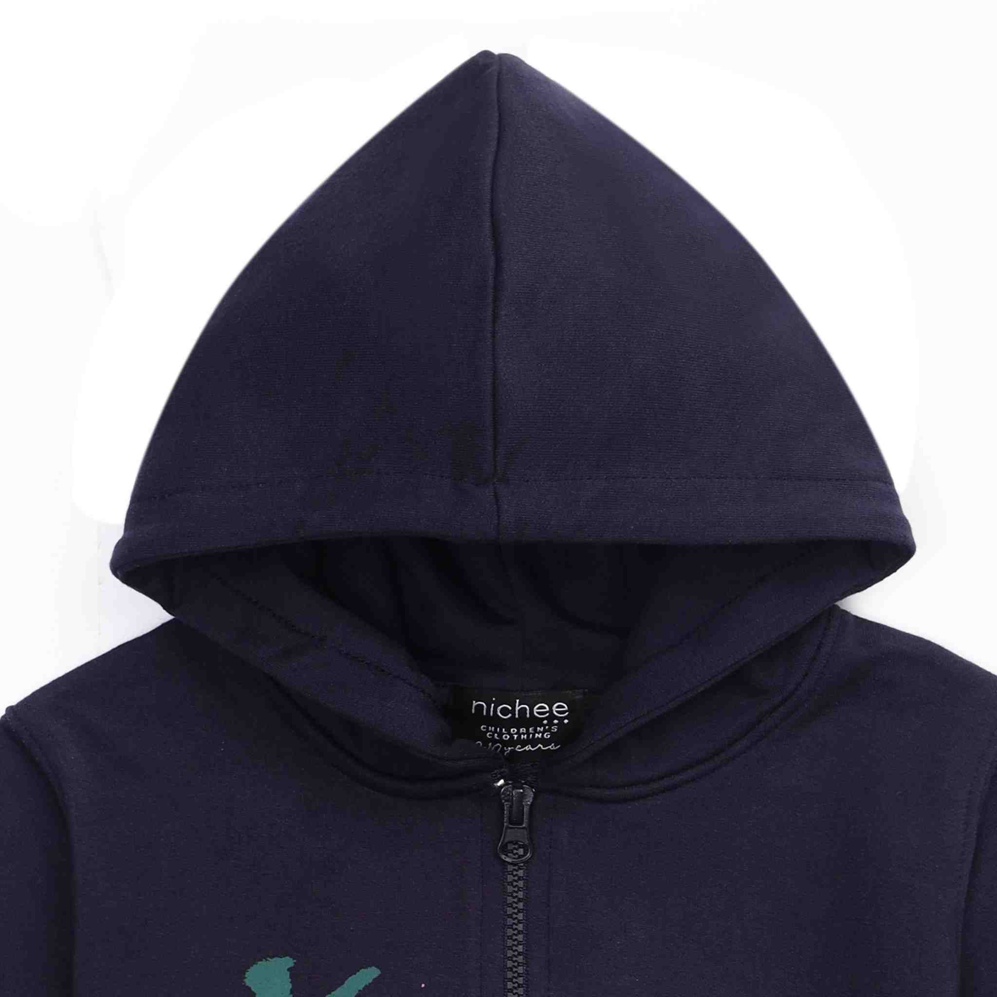 Felpa bambino blu navy con stampa Graffiti - Comoda e trendy 2-10 anni