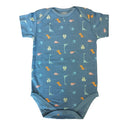 Body Neonato Blu Dinosauro
