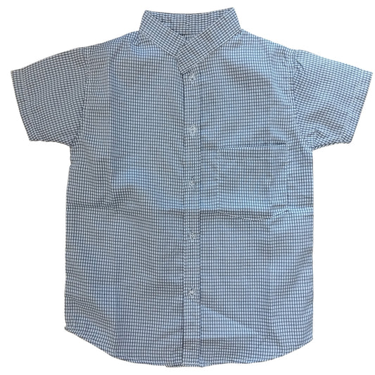 Camicia Bambino Manica Corta Collo alla Coreana - Versatile e Comoda