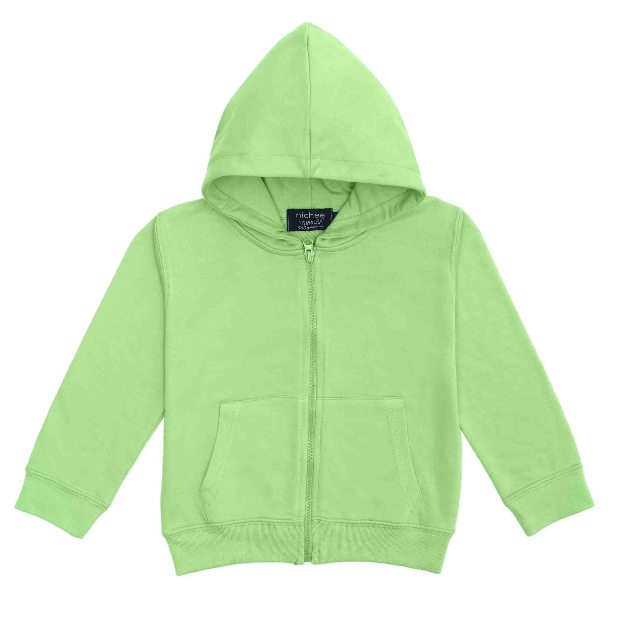 Felpa neonati basic French Terry con cappuccio e zip - 3-24 mesi