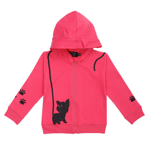 Felpa con cappuccio e zip
Colore rosa shocking con stampa gatto
Taglie da 3 mesi a 4 anni
Vestibilità: Regolare
Fatto in Pakistan