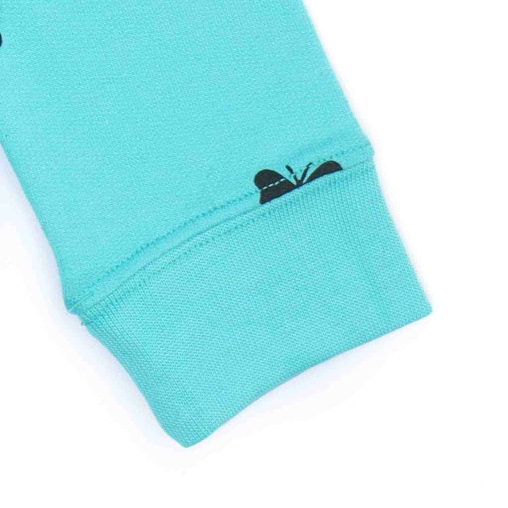 Felpa bambina French Terry leggero Tiffany con cappuccio - Stampa farfalle 2-10