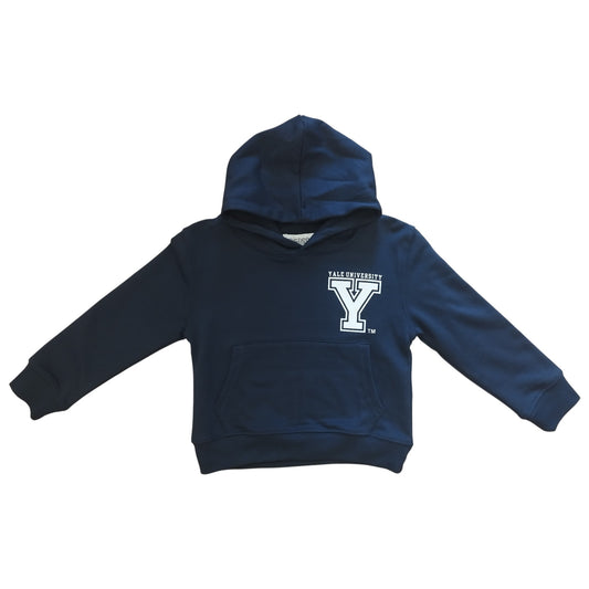 Felpa con Cappuccio Bambino Blu Navy con Scritta Bianca - French Terry Leggero