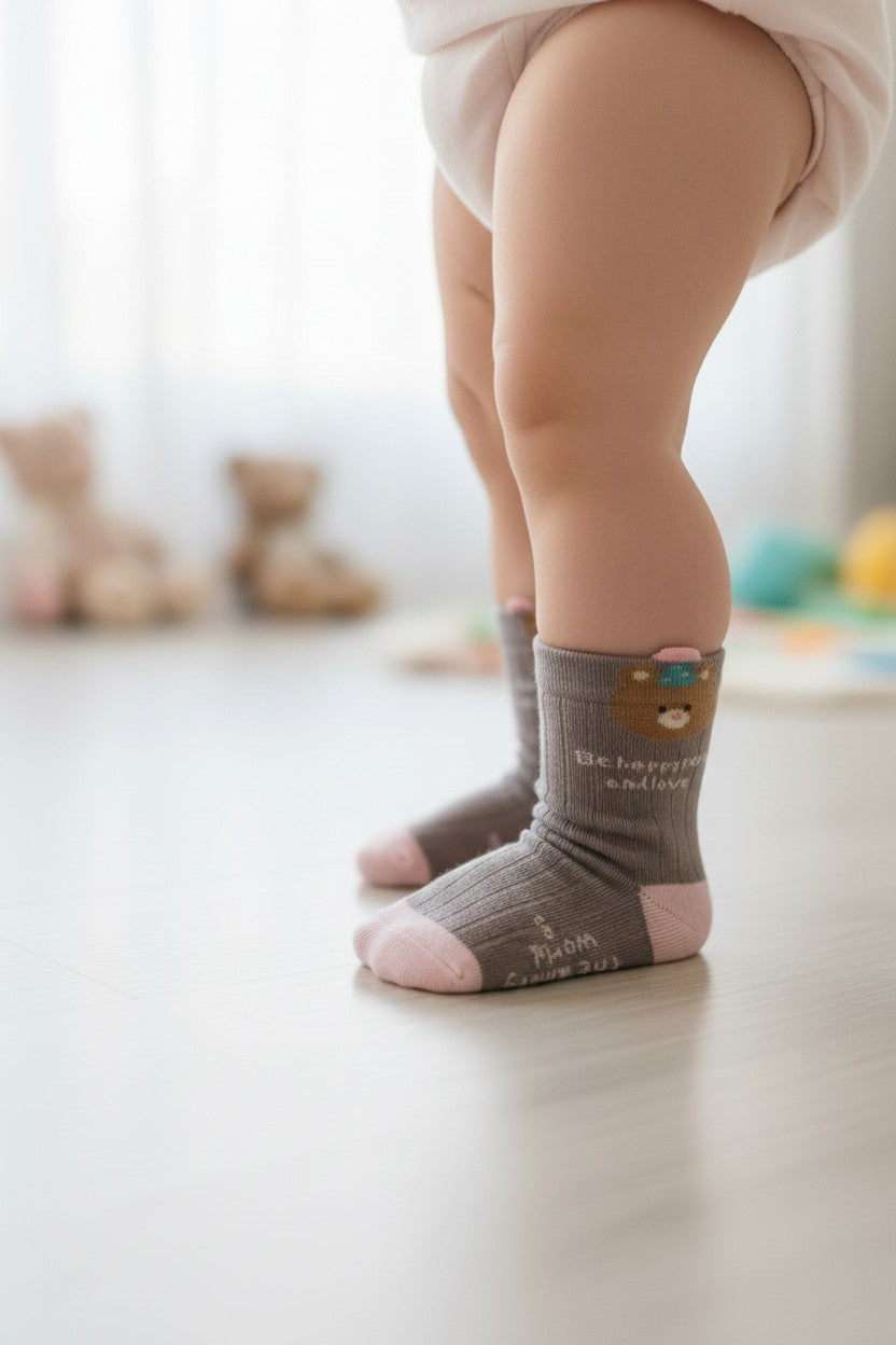 Calzini Tortora con Orsetto Bambini