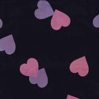 Maglia Bambina Manica Lunga Jersey Policotone con Cuori Colorati 2-10 Anni