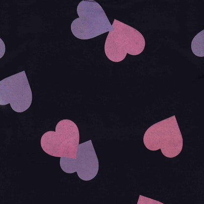 Maglia Bambina Manica Lunga Jersey Policotone con Cuori Colorati 2-10 Anni