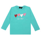 Maglia Baby Manica Lunga Jersey Policotone Tiffany Cuori Beautiful 6M-4A