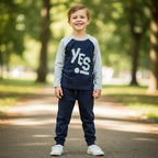 Maglia bambino manica lunga con scritta