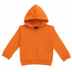 Felpa neonati basic French Terry con cappuccio e zip - 3-24 mesi