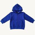 Felpa Neonati e bambini Blu Elettrico Cappuccio Zip Dinosauri 3M-5 Anni