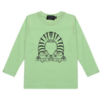 Maglia Manica Lunga Neonato Bambini con Stampa Tigre - Jersey Policotone