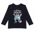 Maglietta Bambino Gaming Controller Blu Navy 2-10 Anni