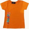 T-shirt Bambina Manica Corta Orange Peel Scritta Summer | 1-10 anni