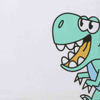 Dettaglio stampa dinosauro t-shirt bambino