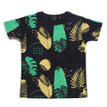 T-shirt Bambino Blu Navy Stampa Esotica 2-10 Anni