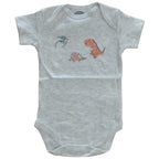 Set 3 Body Neonato Manica Corta Dinosauro e Macchine - Cotone