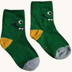 Calzini Verdi Dinosauro Bambini - 100% Cotone