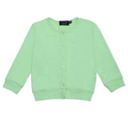 Cardigan unisex French Terry leggero con bottoni - mezza stagione 3 mesi-10 anni