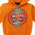 Felpa Skate Bambini con Zip - French Terry