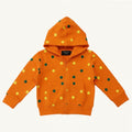 Felpa Bambini unisex Cappuccio Zip Orange Peel Pois Colorati 1-10 Anni