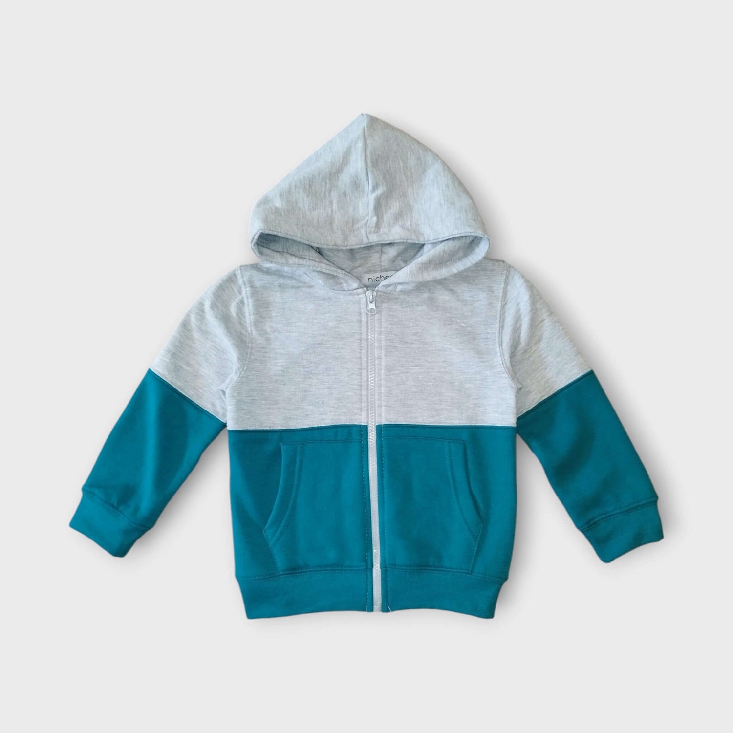 Felpa bambino con cappuccio e zip Bicolore - Nichee Children's Clothing 0 - 10 years - Abbigliamento bambini a Rovigo