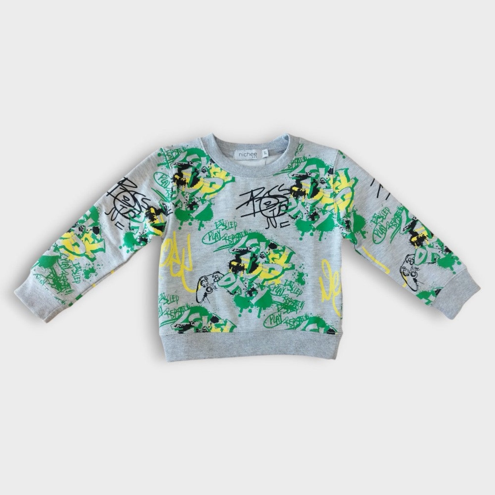 Felpa neonato girocollo Graffiti - Nichee Children's Clothing 0 - 10 years - Abbigliamento bambini a Rovigo