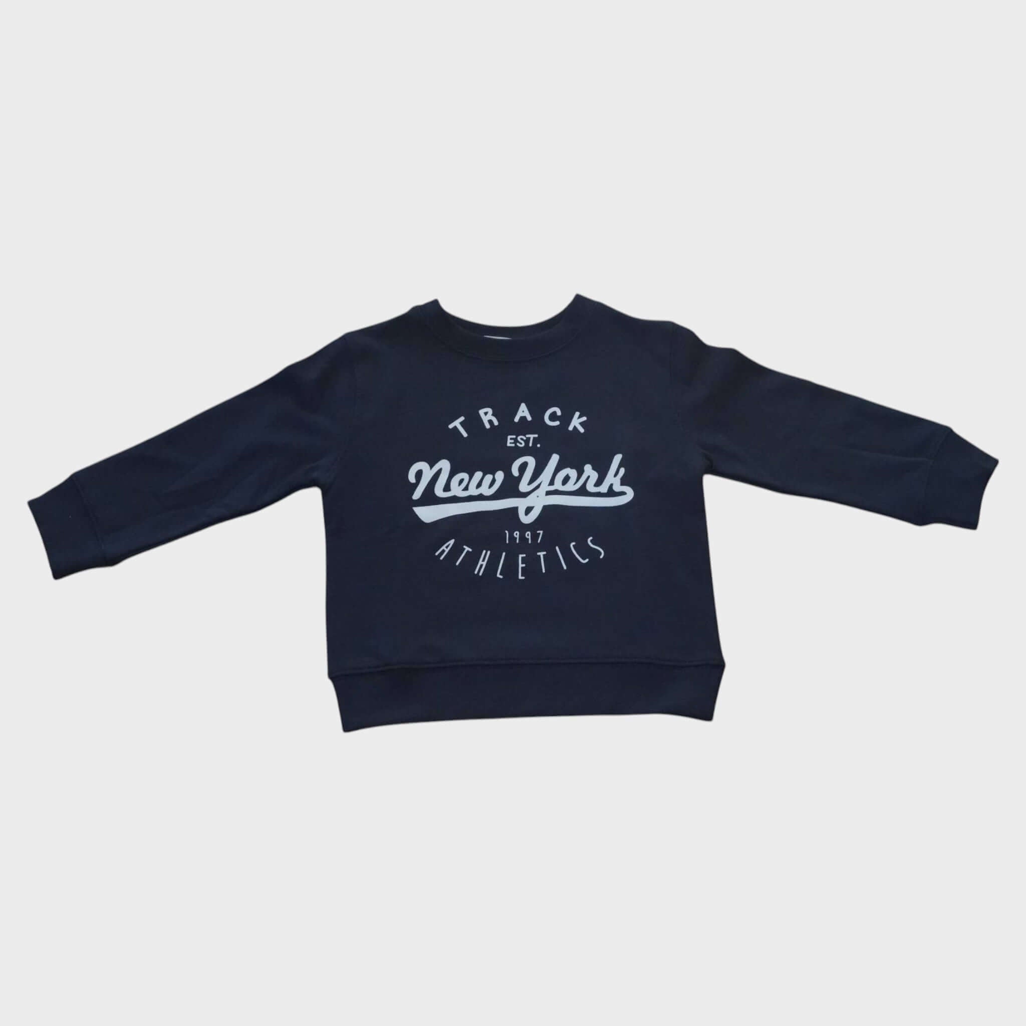 Felpa per bambini blu con scritta - Nichee Children's Clothing 0 - 10 years - Abbigliamento bambini a Rovigo