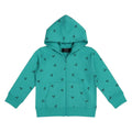 Felpa Bambini Cappuccio Zip Tiffany Stampa Ciliegie 1-10 Anni