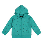 Felpa Bambini Cappuccio Zip Tiffany Stampa Ciliegie 1-10 Anni