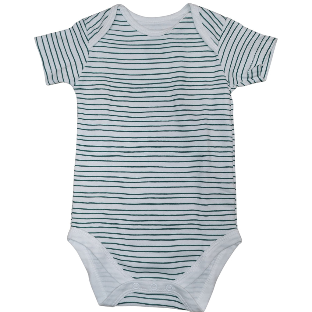 Pack 3 Body Neonato Manica Corta Balene e Righe 3-24 Mesi