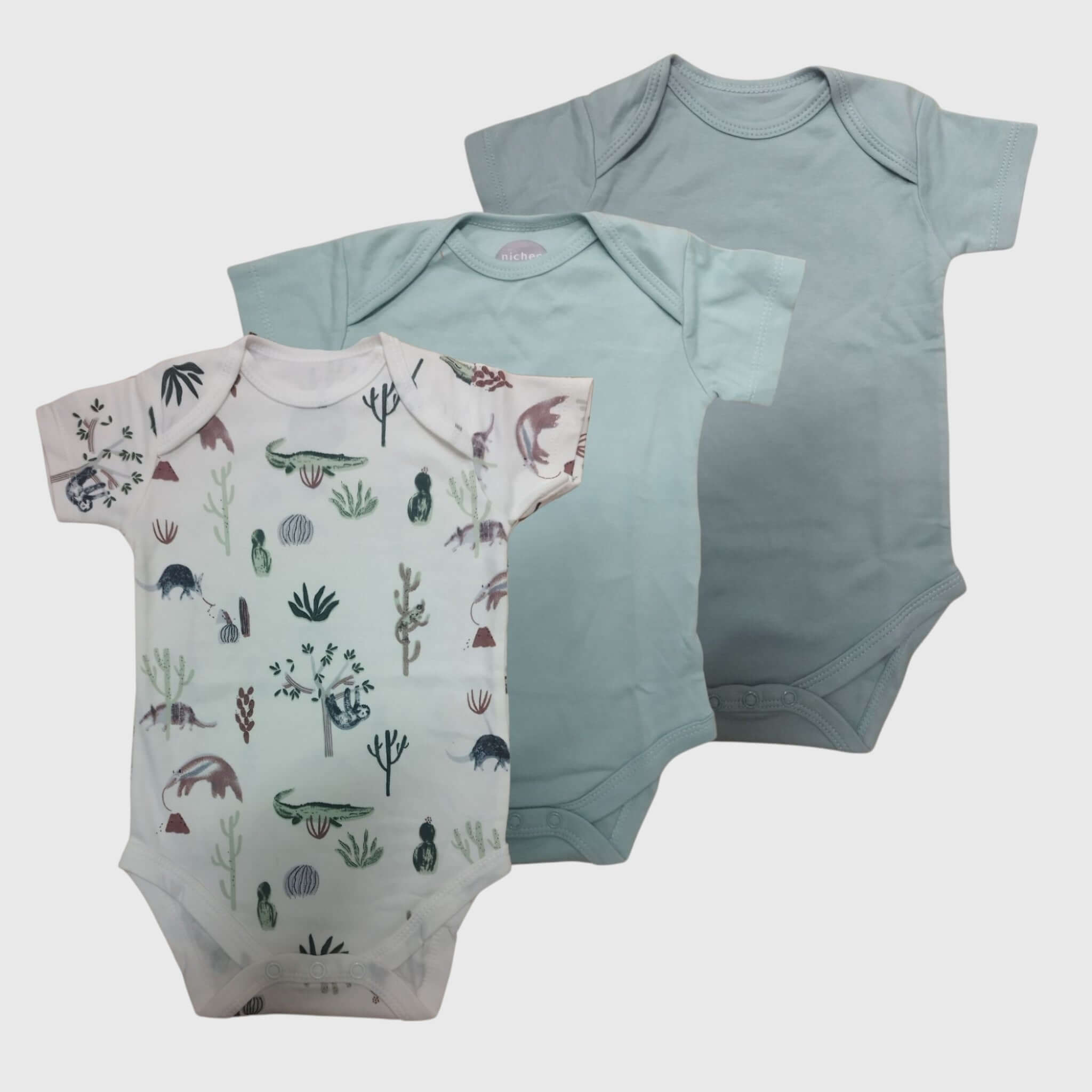 Set di 3 body neonato manica corta - Nichee Children's Clothing 0 - 10 years - Abbigliamento bambini a Rovigo