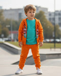 Felpa Skate Bambini con Zip - French Terry