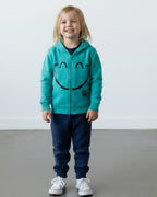 Felpa Smile Bambini con Zip - French Terry