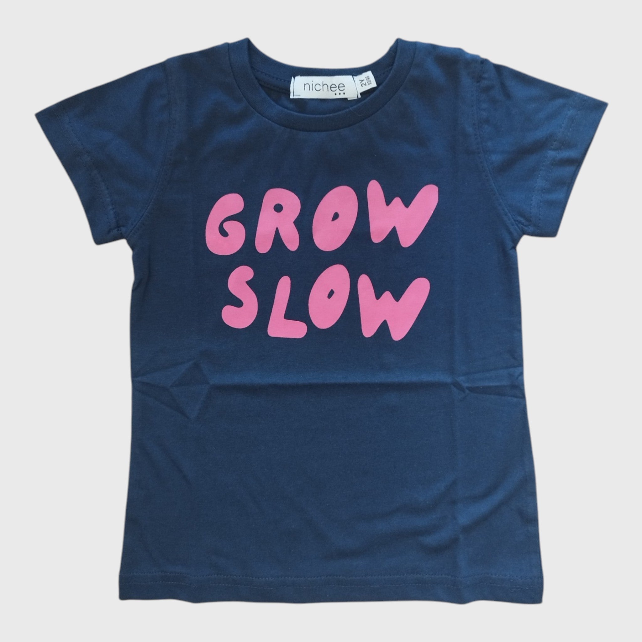T-shirt bambina Grow Slow in jersey policotone - Taglie 2 - 10 Anni - Nichee Children's Clothing 0 - 10 years - Abbigliamento bambini a Rovigo