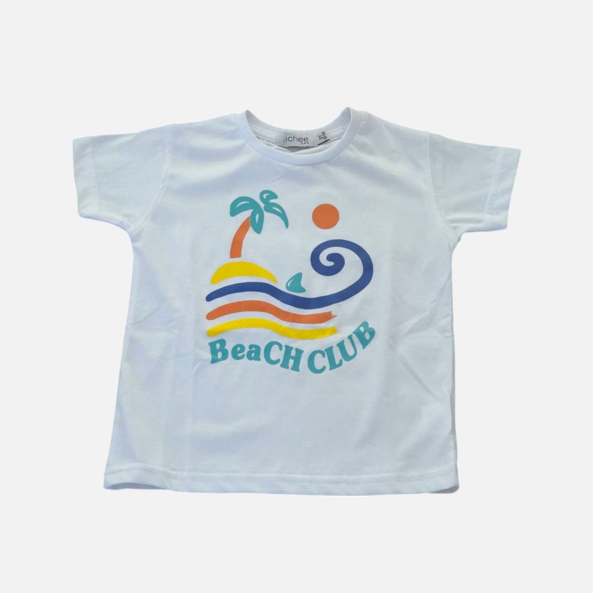 T-shirt bambino a manica corta Beach Club - Nichee Children's Clothing 0 - 10 years - Abbigliamento bambini a Rovigo